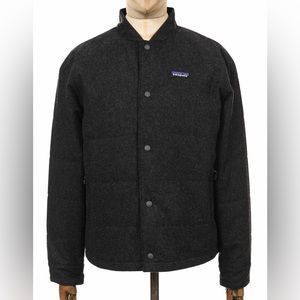 Patagonia Recycled Wool Bomber Jacket XL Dark Grey